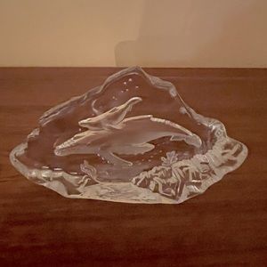 Whale glass paper weight or just decor